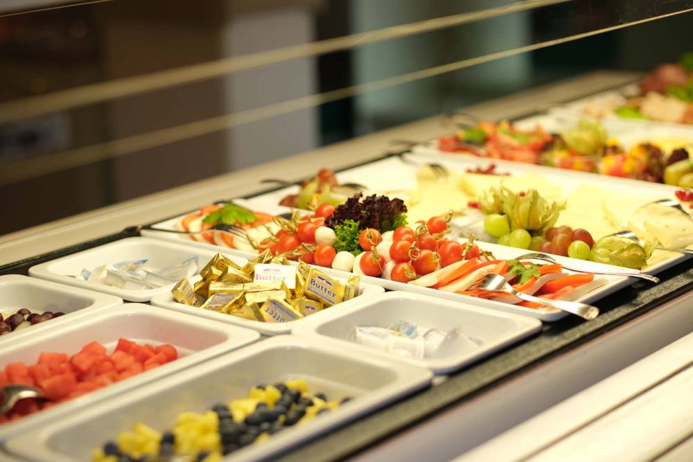 close-up of the Suite Hotel Leipzig breakfast buffet