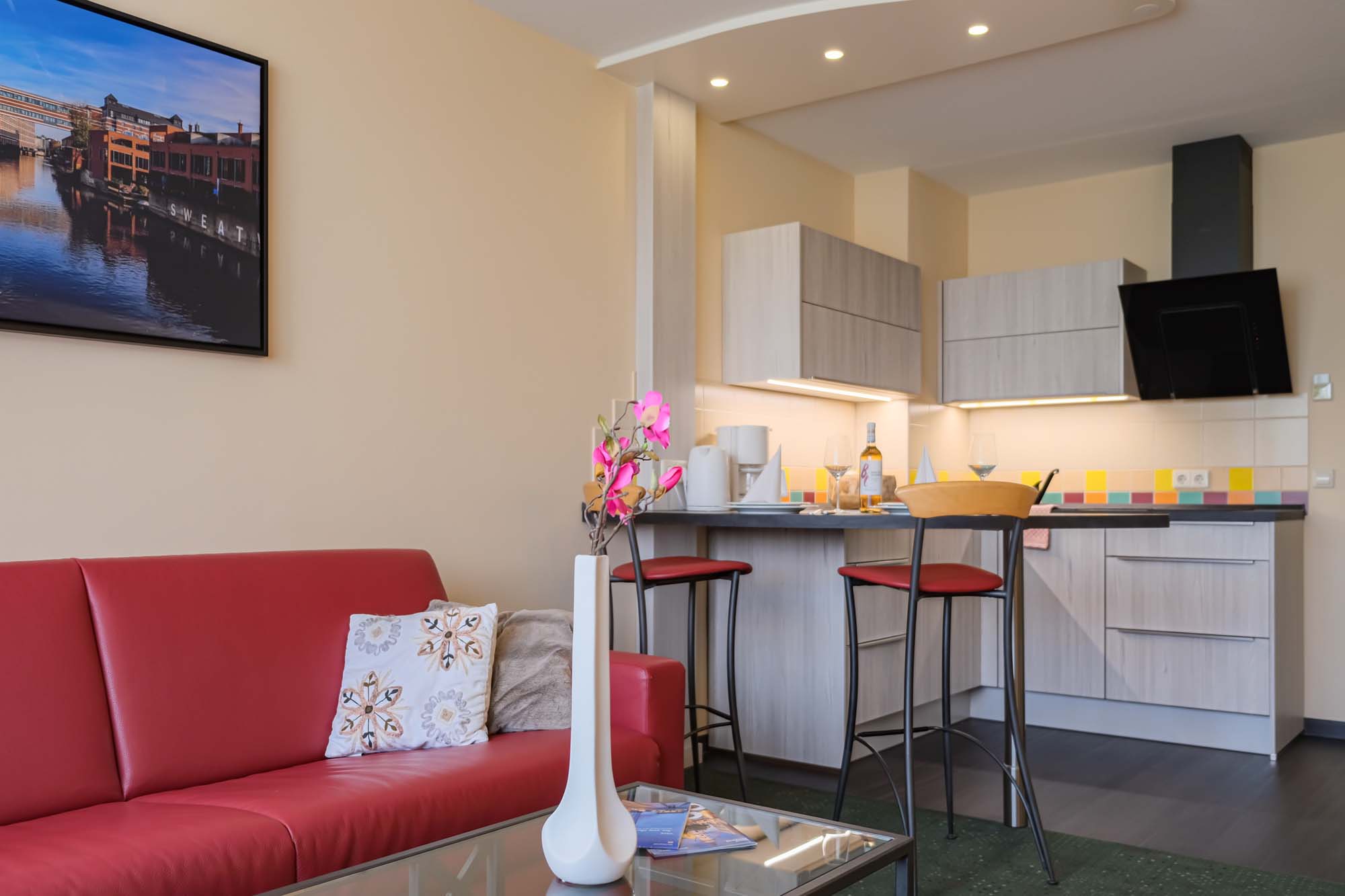 kitchenette in a comfort and superior suite